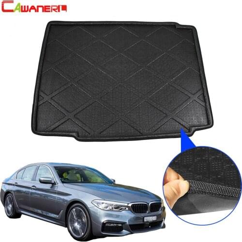 Cawanerl Car Trunk Mat Tray Boot Liner Floor Luggage Mud Pad Cargo Carpet For BMW 5 Series 2011 2012 2013 2014 2015 2016 2017
