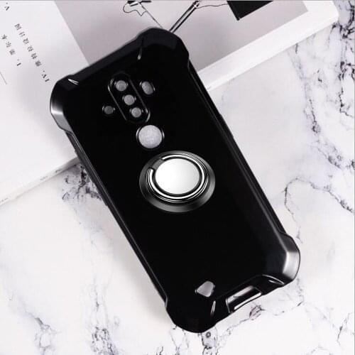 For Doogee S58 Pro Case Cover Finger Ring Slim Skin Coque For Doogee S58 Pro Case Metal Car Magnetic Holder Cover