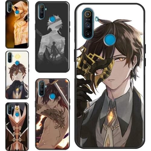 Zhongli Genshin Impact Cool Case For OPPO Realme GT Neo Q3 6 7 8 Pro C3 C11 C15 C21 OnePlus 9 Pro 8 Pro 9R 7T 8T Cover