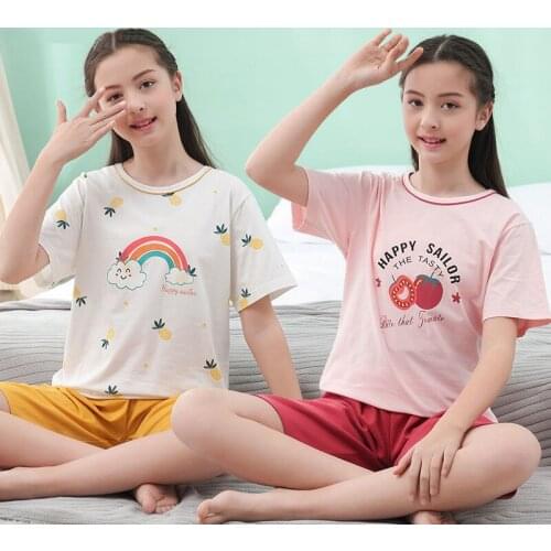 Childrens Pajamas Unicorn Teens Girls Boys Sleepwear Summer Pyjamas Kids Homewear Nightwear Baby Girls Clothes Pijamas Suit