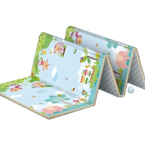 Childrens Double-sided Waterproof Non-slip Crawling Mat Household Foldable Baby Crawling Mat 200*180*1