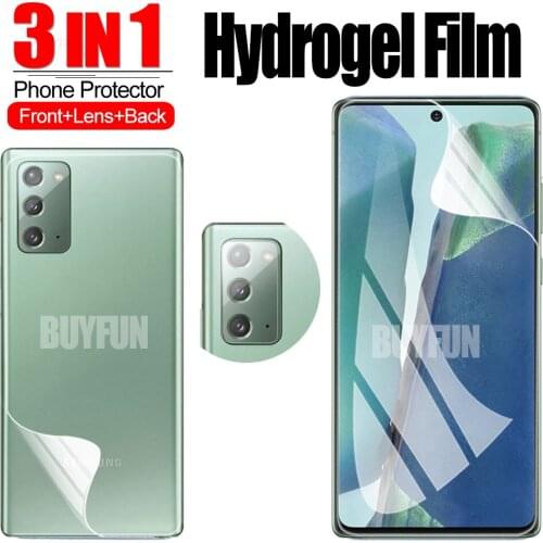 3-in-1 Hydrogel Film For Samsung Note 20 Ultra Screen Protector Camera Protective Glass For Samsung Galaxy note 10 plus lite