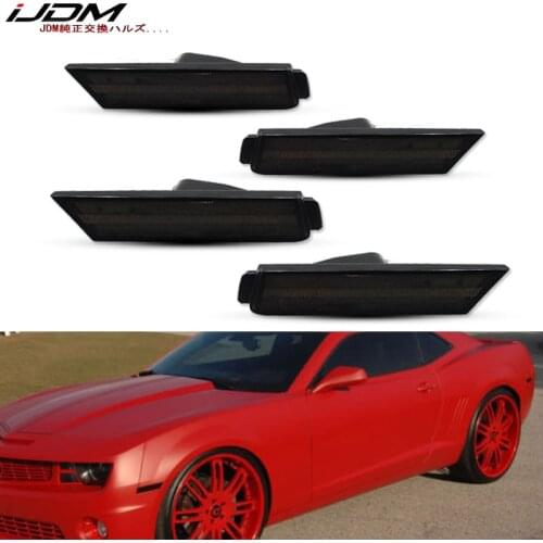 IJDM Front & Back Side Marker Lamp Housings For 2010-2015 Chevy Camaro Side Marker Lights,No Bulb/Socket