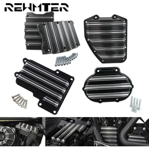 Motorcycle Forged Cam Rocker Box Top Cover Transmission Top Cover Transmission Cable Clutch Cover For Harley Dyna Touring Glide