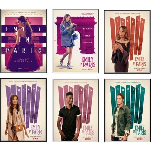 Emily in Paris room decoration teenager Home Decoration Stickers & Posters