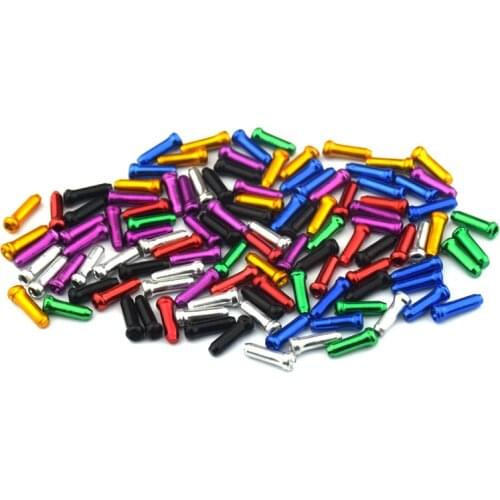 50Pc Bicycle Cable End Caps Bike Brake Shifter Inner Cable Tips Crimps Cycle Cycling Part Shift Cables End Caps Bike Accessories