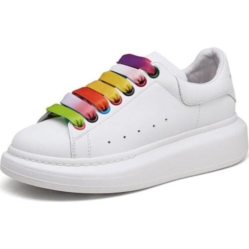 2021 new mens and womens leather skateboard shoes sports shoes womens shoes increased white mens footwear