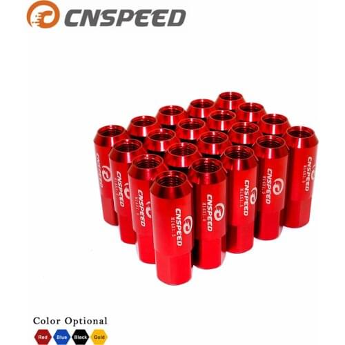 CNSPEED New arrival ! !CNSPEED 60mm M14 X 1.5 Wheel Nuts New 20PCS Racing Lug Wheel Nuts Screw / Aluminum Lug nut YC101006