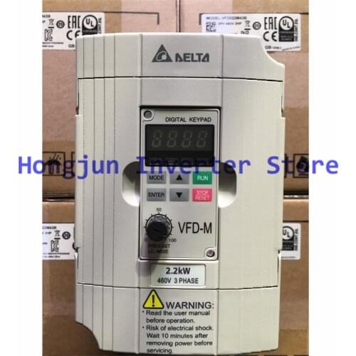 New and genuine Delta VFD M series inverter 380V 460V 2.2KW inverter VFD022M43B