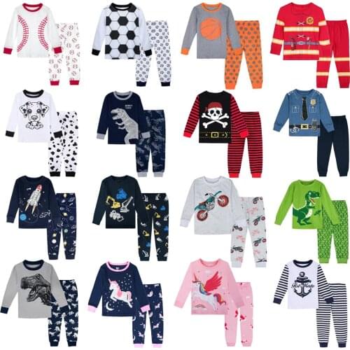 Boys Pyjamas Kids Dinosaur Pajama Sets Child Pilot Sleepwear Toddler Girls Unicorn Pajamas Christmas PJS Winter Pijamas
