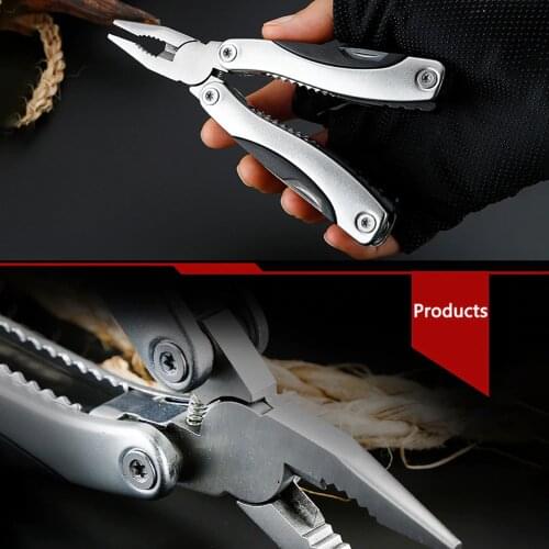 Camping Multitool Plier Cable Wire Cutter Multifunctional Multi Tools Plier Outdoor Camping Folding Knife Pliers 9 in 1