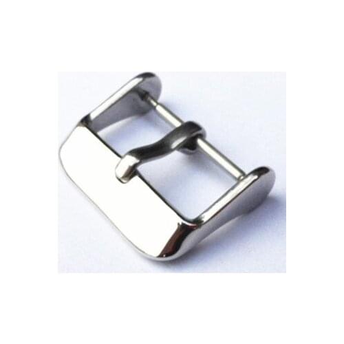 Wholesale 100pcs/Lot Watch Buckle 304 Stainless Steel Watch Buckle Smooth Polish With Spring Bar 14MM 16MM 18MM 20MM 22MM