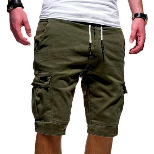 Herren Bermuda Cargo Shorts Baggy Multi Pocket Kurze Hose Camo Sommer Hosen