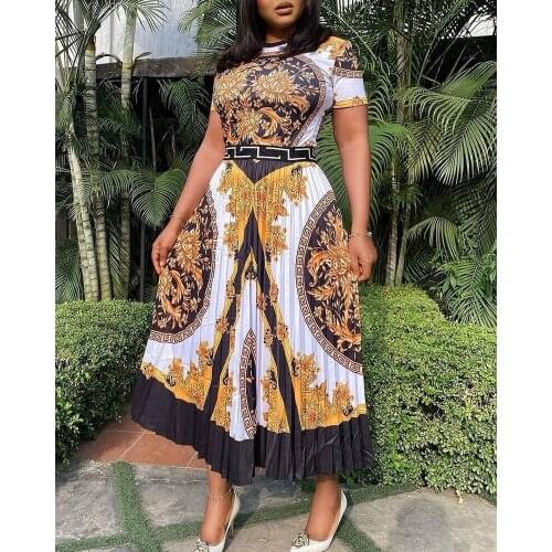 2021 Spring Free High-end Plus Size Elegant Solid Chiffon Dress Full Sleeve Bow Womens High Waist A-Line MaxiDress