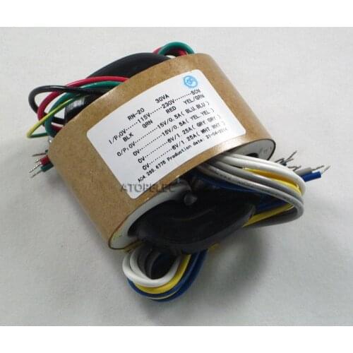 115V 230V 30W R-Core Transformer 15V+15V 6V+6V for Audio Amplifier Preamps AMP DAC R Core