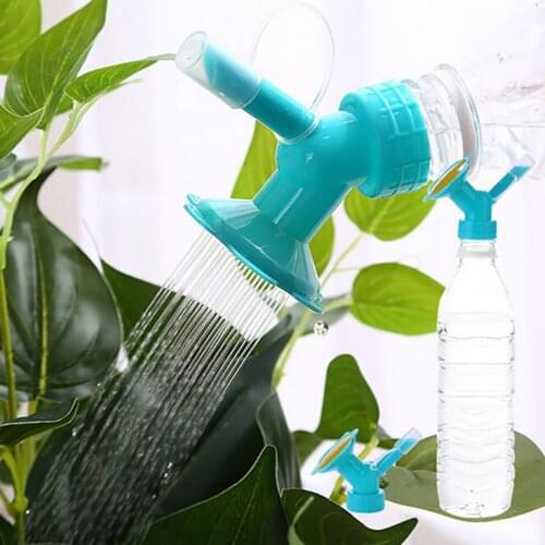 2In1 Plastic Nozzle For Flower Plant Waterers Bottle Watering Cans Sprinkler