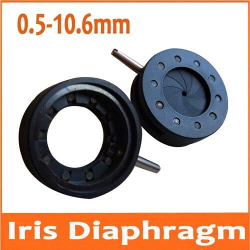 20pcs Zoom Optical Iris Diaphragm Aperture Condenser 0.5-10.6MM Amplifying with 10 Blades for Digital Camera Microscope Adapter