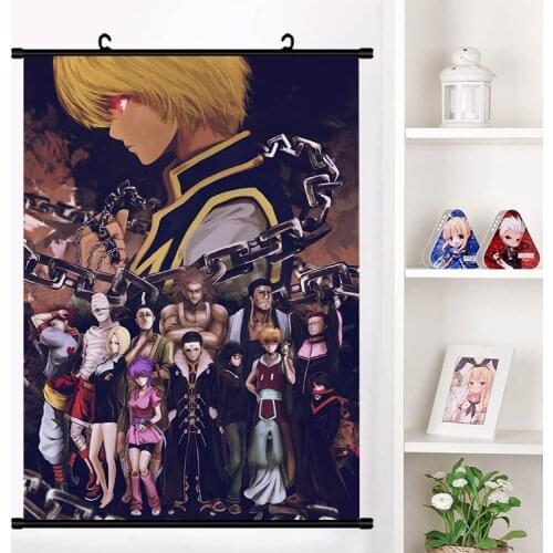 Anime HUNTER×HUNTER GON·FREECSS Killua Zoldyck Leorio Paladinight Wall Scroll Mural Poster Wall Hanging Poster Home Decor Art