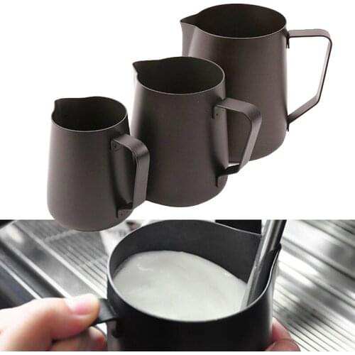 Non-Stick Stainless Steel Pitcher Milk Frothing Jug 350/600ML Espresso Coffee Pitcher Craft Coffee Latte Milk Jug Pitcher 350ML