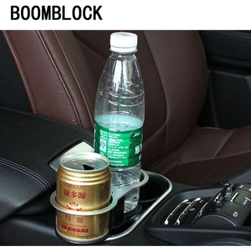 BOOMBLOCK 1set Car Styling Cup Drink Bottle Holder 2 side For Audi A4 A3 A6 C6 B7 B8 B5 Seat Leon Ibiza Skoda Fabia Yeti Superb