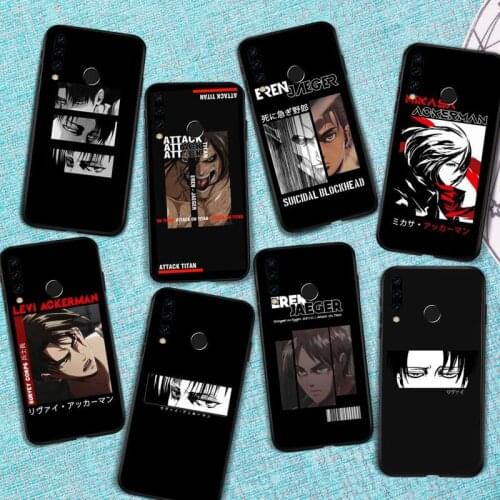 Levi Eran attack on titan anime Phone Case For huawei honor 10i 10 lite 8x 9x 20 30 v30 pro mate 20 30 40 lite pro funda