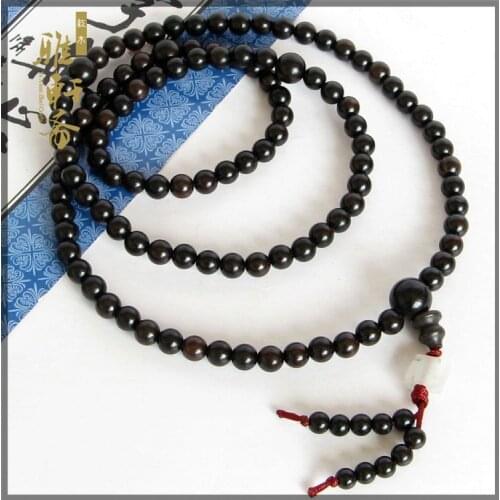 Ebony ebony rosewood beads with material along the lines of 6mm hanging Bead Bracelet beads 0.6*108