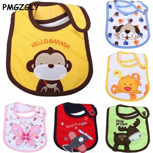 Baby Bibs Reusable Washable Cotton Baby Bibs Burp Cloth Print Baby Bibs Cotton Adjustable Baby Meal Bib Infant Bibs