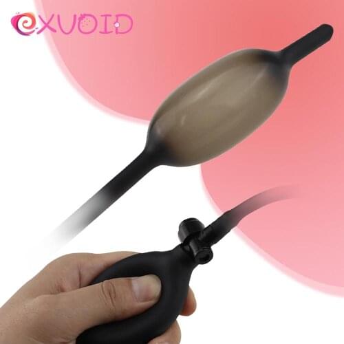 EXVOID Anal Dilatator Sounds Inflatable Penis Plug Male Penis Insert Device Urethral Catheter No Vibrator Sex Toys For Men