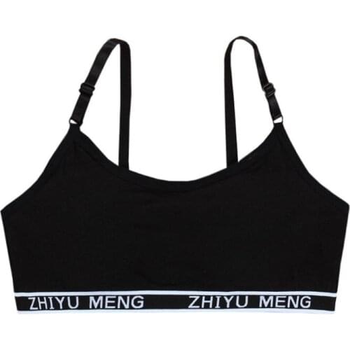 Girls Cotton Soft Underwear Teenage Training Yoga Bra Sports Bra Top For Teens 6-14 Years Adolescente Lingerie