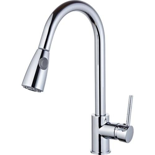 Kitchen Faucets Chrome Sink Faucet Pull Out Kitchen Tap Single Hole Single Handle Swivel Water Mixer Tap Kitchen Tap