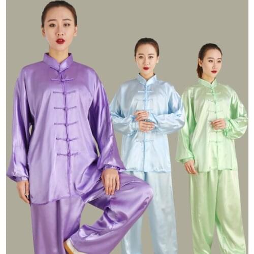 Rayon Women Morning Exercise Tai Chi Uniform Traditional Kung Fu Clothing Performance Wushu Martial Arts Taiji Quan Cloth 90