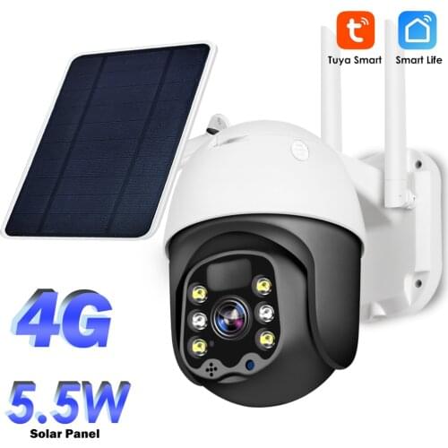 1080P IP Camera 4G SIM Card Solar CCTV Camera Outdoor Battery Power Security Camera Wireless WIFI PTZ PIR Monitor Surveillance
