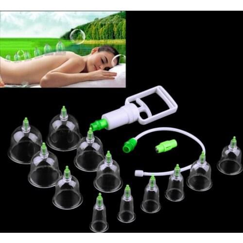 Chinese Great Medical Body Healthy Care 12Cups Kit Cupping Therapy Cups Wholesale body massage health care