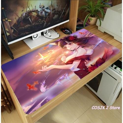 Anime Azur Lane Akagi Kaga Hiryu Houshou Juno Mouse Pad Thicken Laptop Gaming Mice Mat Table Keyboard Mat Anti-Slip Playmat Gift