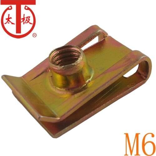 M6) Spring nut (u type Nuts) Steel Spring Nuts / 100 pieces/lot