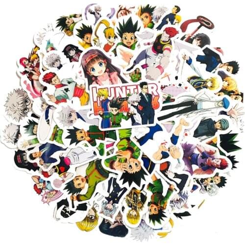 10/50 Pcs/lot Hunter X Hunter Anime Stickers Waterproof PVC Decal For Car Laptop Suitcase Skateboard Toys Stickers For Kids