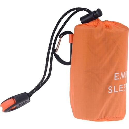 New Emergency Sleeping Bag Emergency First Aid Sleeping Bag PE Aluminum Film Tent For Outdoor Camping and Hiking Sun Protection