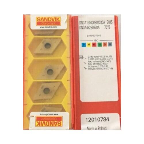 ORIGINAL 5PCS CARBIDE INSERT DNGA150408S01030A7015