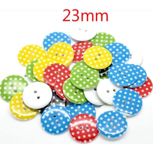 50Pcs Mixed Round Dot Resin Sewing Buttons For Cloth Flatback Cabochon Scrapbooking Crafts Knopf Bouton Decor Diy Accessories