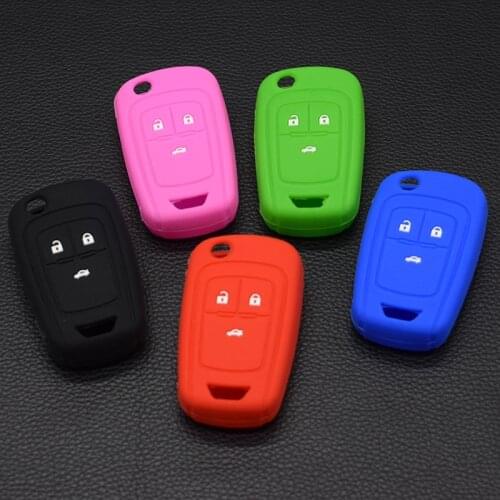 10 units Car Silicone Flip Folding for Chevrolet Cruze 2013 Spark Onix Silverado Volt Camaro Aveo Sonic remote Cover case remote