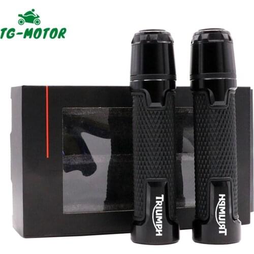 TG-Motor 7/8'' 22mm Motorcycle Handlebar Grip Handle Grips Bar Ends Plug CNC Universal For Triumph TIGER 1200 EXPLORER 2012-2017