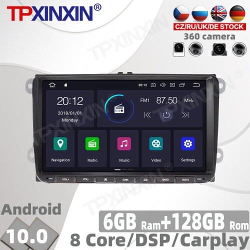 128G Android 10 For Volkswagen series universal Car Radio Multimedia Video Player Navigation GPS Accessories Auto 2 din 2din DVD