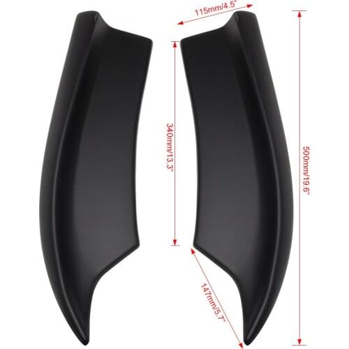 1 Pair Aprons Rear Aprons Bumper Lip For Dodge Charger SRT-Style 2015-2019 Black Car Rear Bumper Lip Auto Accessories