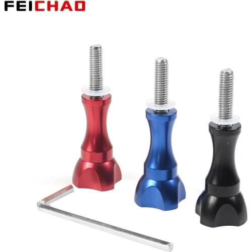 Adjustable Long Thumb Knob Screw for GoPro Hero 8 7 6 5 Max Sjcam XiaoYi 4K Action Camera Accessories CNC Aluminum Alloy