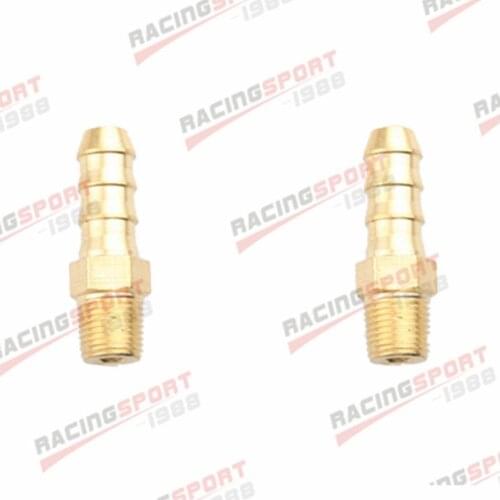 2PCS Barb To 3/8" NPT Pipe Male Thread 8mm Male Brass Hose Barbs