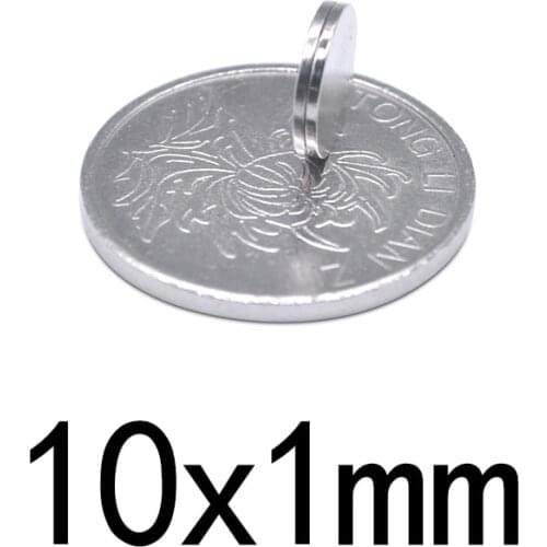 20/50/100pcs 10x1 mm Round Powerful Magnet Fridge Bulk Sheet Neodymium Disc Magnet 10x1mm Permanent NdFeB Strong Magnets 10*1 mm