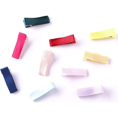 20Pcs/Set Korean DIY Candy Color Hair Clip Dripping Hairpin 3.5cm Barrette Cloth Safe Headdress Hairclip Girls Hair Accessories