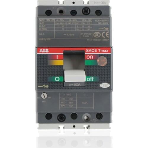 ABB Molded case circuit breaker switch T1C160-3P 4P 32A40A50A63A80A100A125A160A