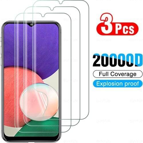 3Pcs Hydrogel Film For Samsung Galaxy A22 4G A22 5G Screen Protector For Samsung Galaxy Note 20 M32 F52 5G Not Glass Cover Film