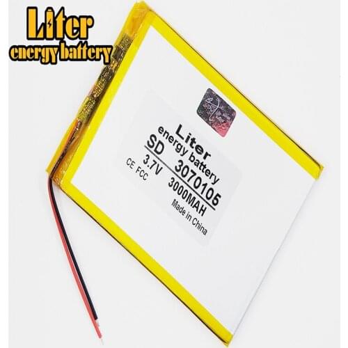 Good Qulity 3.7V,4000mAH 3070105 (polymer lithium ion battery) Li-ion battery for tablet pc 7 inch 8 inch 9inch